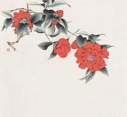 李长白 工笔花鸟 镜心